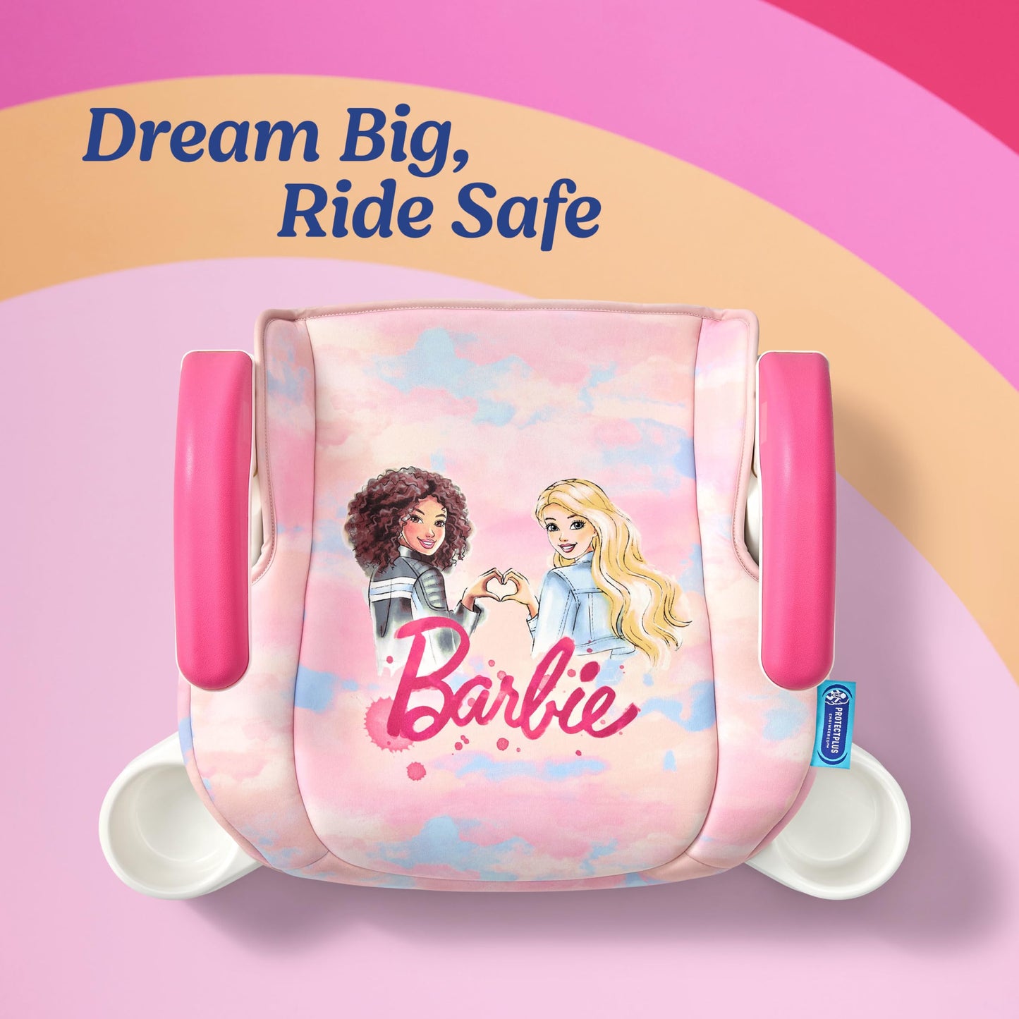 Graco Turbobooster 2.0 Backless Booster Car Seat, Barbie Paint, Travel Booster Seat For Children Ages 4-10, Weight 40-100 Pounds