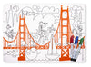 Modern-Twist Waterproof, Dishwasher Safe Mark-Mat, Mat & Marker Set, San Francisco
