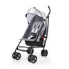 Summer Infant 3Dlite Convenience Stroller, Gray - Lightweight Stroller With Aluminum Frame, Large Seat Area, 4 Position Recline,