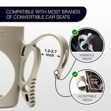 Trustic - Child Cup Holder For Convertible Car Seats - Compatible With Britax Clicktight Marathon, Boulevard, Advocate Car Seats