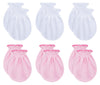 Rative Newborn Baby Cotton Gloves Sleep Sleeping No Scratch Mitten Mittens Mitts Set For 0-3 0-6 Months Boy Boys Girl Girls (3Wh