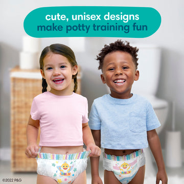 Pampers Training Pants - Pure Protection - Size 3T-4T, 58 Count, Baby Shark Premium Hypoallergenic Potty Underwear