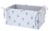Nautica Kids Separates Anchor/Dot Print Nursery Storage, Gray/White
