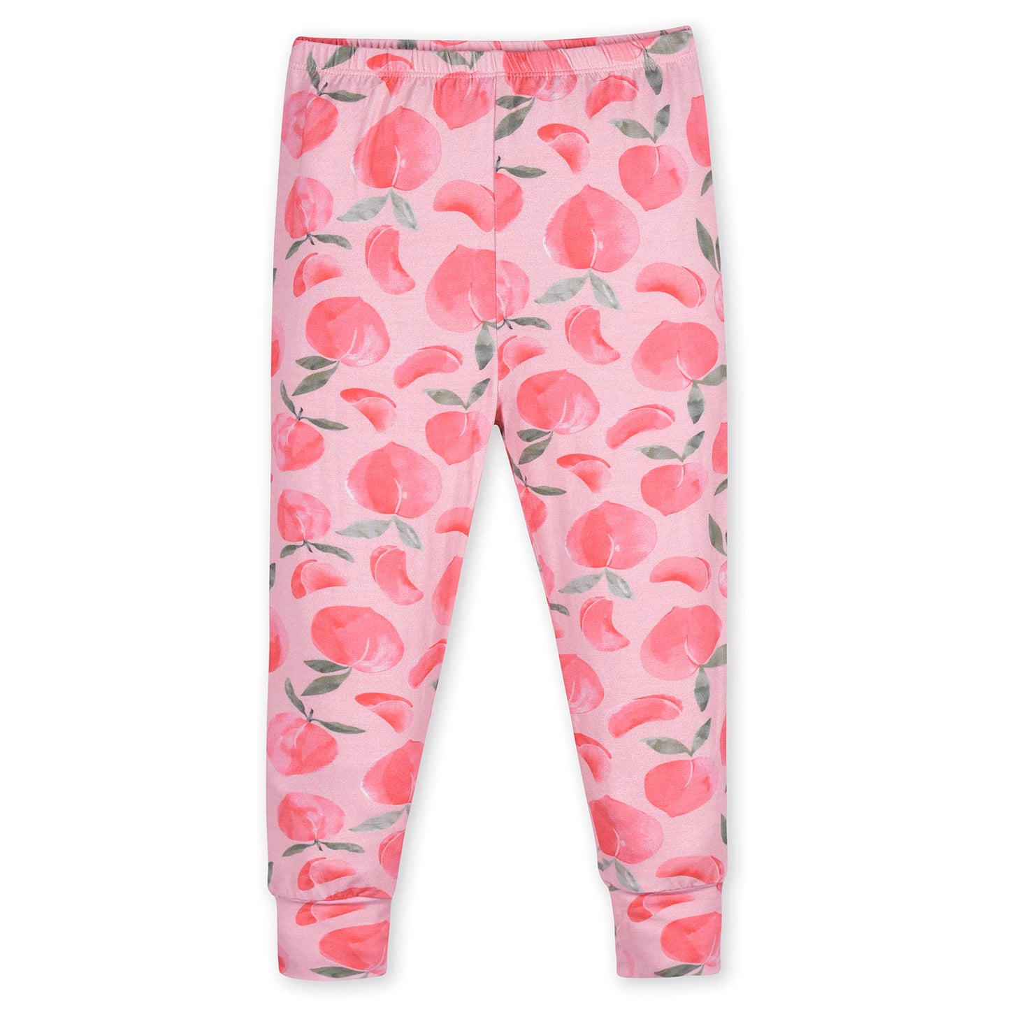 Gerber Unisex Baby Toddler Buttery Soft 2-Piece Snug Fit Pajamas With Viscose Made From Eucalyptus, Just Peachy, 4T