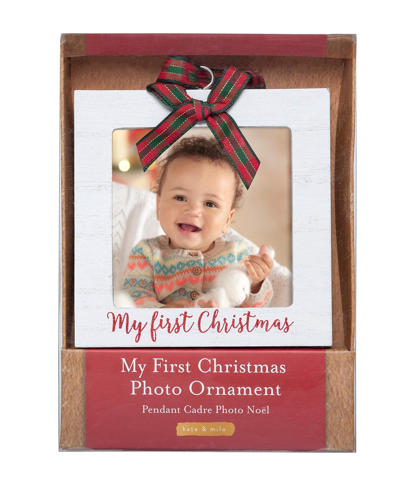 Kate & Milo My First Christmas Photo Ornament, Babys First Christmas Tree Ornament, Newborn Photo Holiday Keepsake, New And Expe