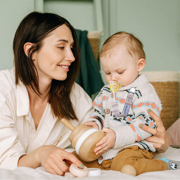 Smlpuame Pacifier Clip For Baby Boys Girl,6 Pack Stylish Binky Clips Strap,Paci Holder With Metal Clips Universal Lightweight Fi