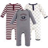 Hudson Baby Baby Boys Cotton Coveralls Layette Set, Football, 9-12 Months Us
