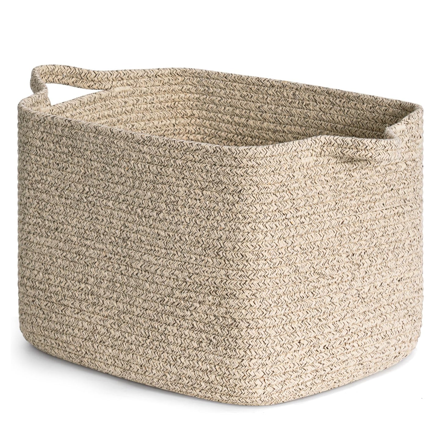 INDRESSME Dog Toy Basket, Woven Basket for Blankets, Baby Gift Baskets for Nursery Large Shelf Bin for Towels, Books, Rectangle