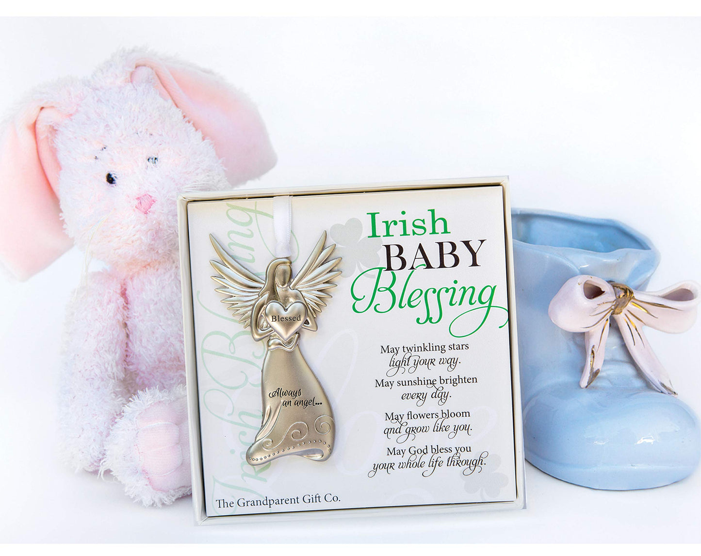 The Grandparent Gift Irish Baby Blessing Angel - Irish Baby Gift For Baby Girl Or Boy
