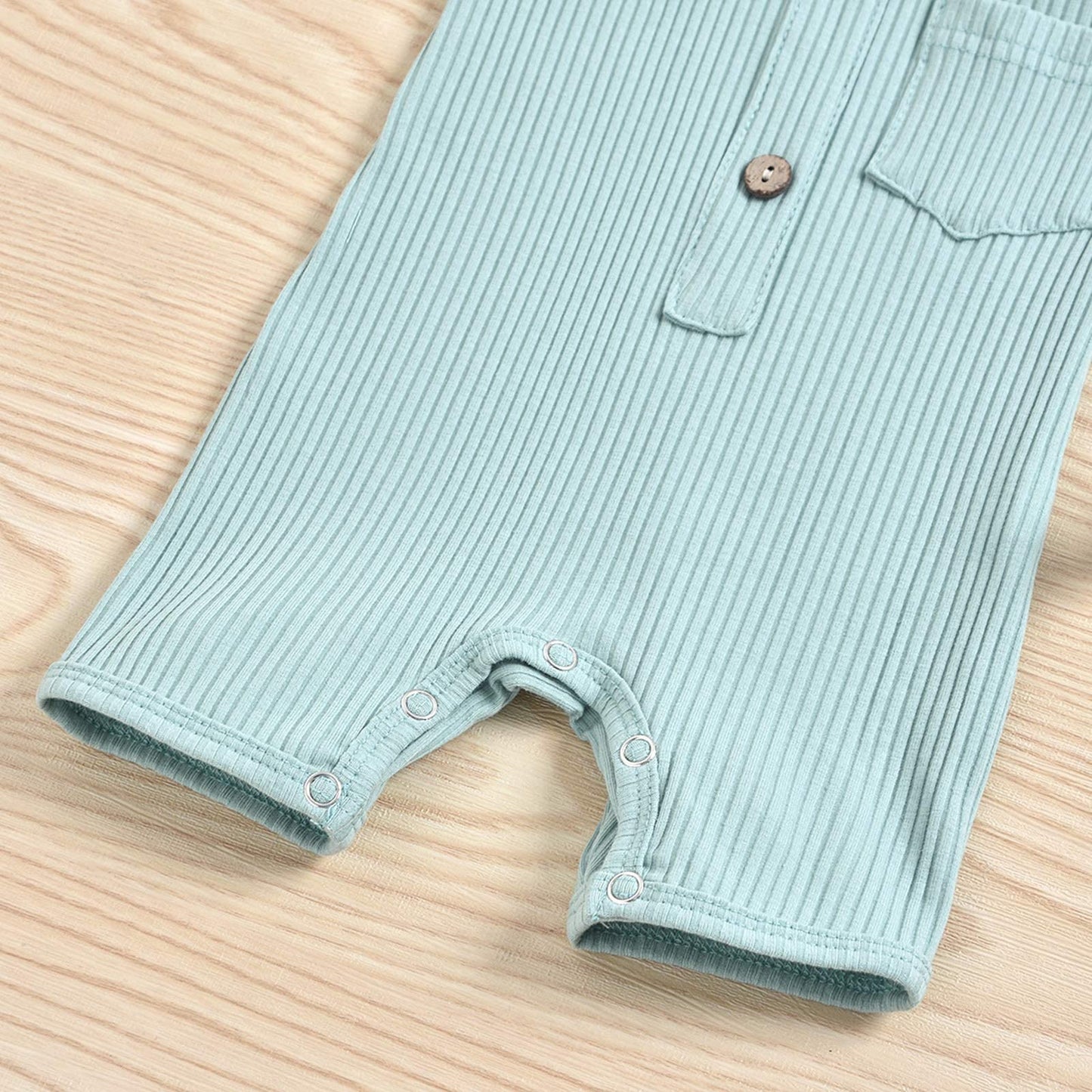 Iddolaka Newborn Summer Baby Boy Girl Sleveless Romper Bodysuit Jumpsuit Playsuit One Piece Outfit Clothes (A-Light Green, 6-12