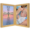 Kullder Baptism Gift For Baby Boy Or Girl Personalized Baptism Frame Godchild Praying Gift 5X7 Double Frame For Christening Show