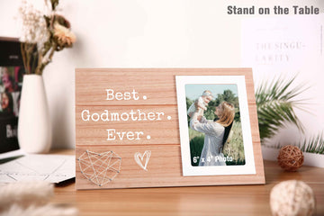 Godmother Photo Frame Keepsake From Godchild-Baptism Gift For Godmother-Best Godmother Ever Picture Frame-Mother'S Day Gift For