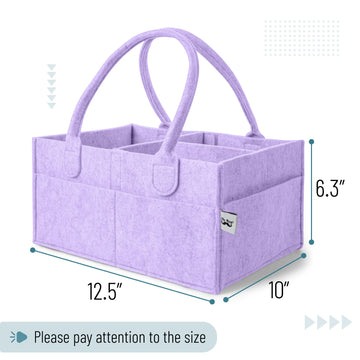 Mr. Pen- Baby Diaper Caddy Organizer, Orchid Mist, Baby Caddy Organizer With Handle, Compact Size, Collapsible & Portable