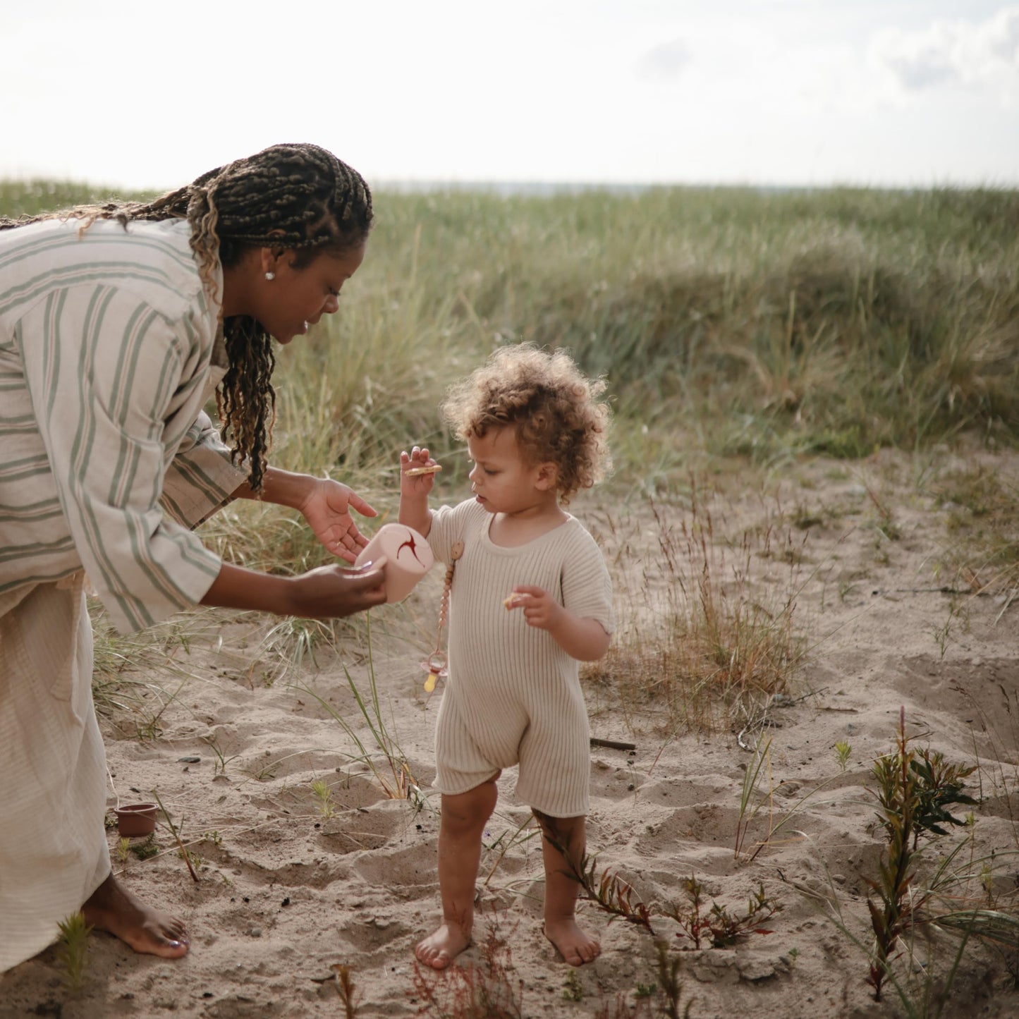 Mushie Silicone Snack Cup | Spill Proof Food Container For Toddler And Baby (Blush)