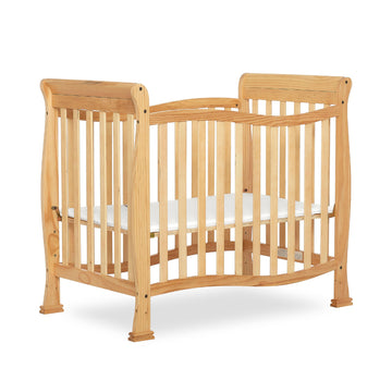Dream On Me Violet 4-In-1 Convertible Mini Crib In Natural, Greenguard Gold Certified, Jpma Certified, 3 Position Mattress Heigh