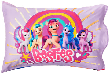 My Little Pony Every Pony Can Make A Difference 4-Piece Toddler Bedding Set - Includes Quilted Comforter, Fitted Sheet, Top Shee