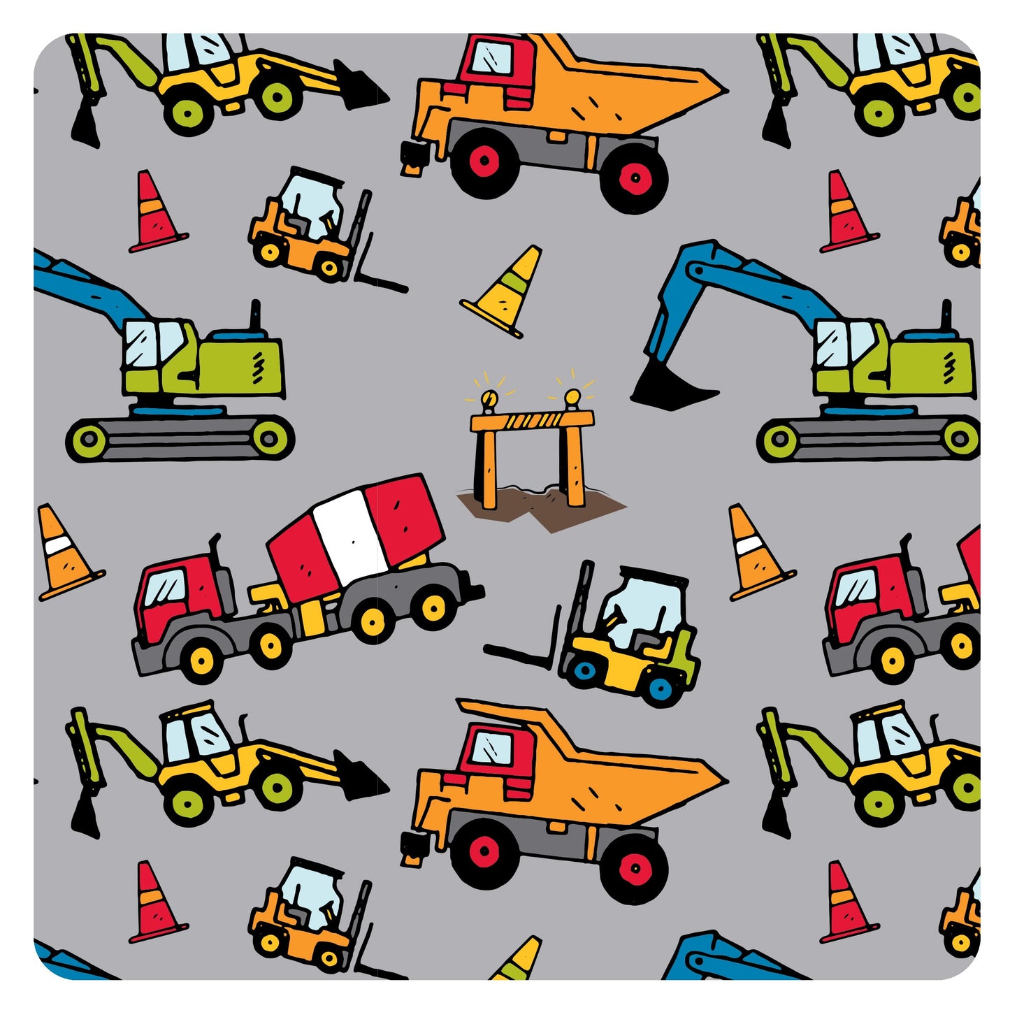 Bapronbaby Construction Zone Splash Mat - Waterproof Catch-All For Under High Chairs, Floors, Tables, Playtime Or Arts & Crafts