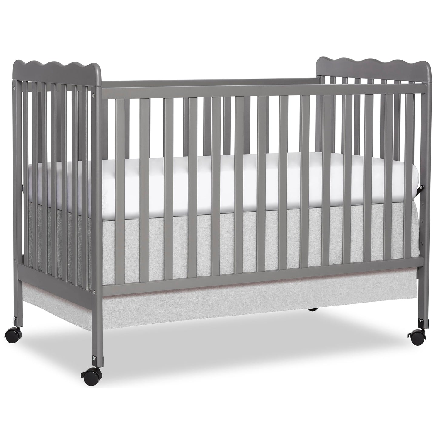 Dream On Me Carson Classic 3-In-1 Convertible Crib In Steel Grey