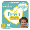 Diapers Size 6, 16 Count - Pampers Swaddlers Disposable Baby Diapers, Jumbo Pack (Packaging May Vary)