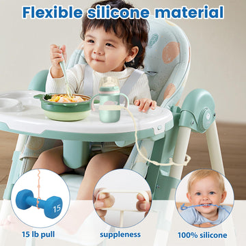 Toy Straps For Baby,Silicone Setpacifier Clip,Applies To Car Seat Toy,Teether Toy,High Chair,Stroller Accessories,Baby Toy Clips