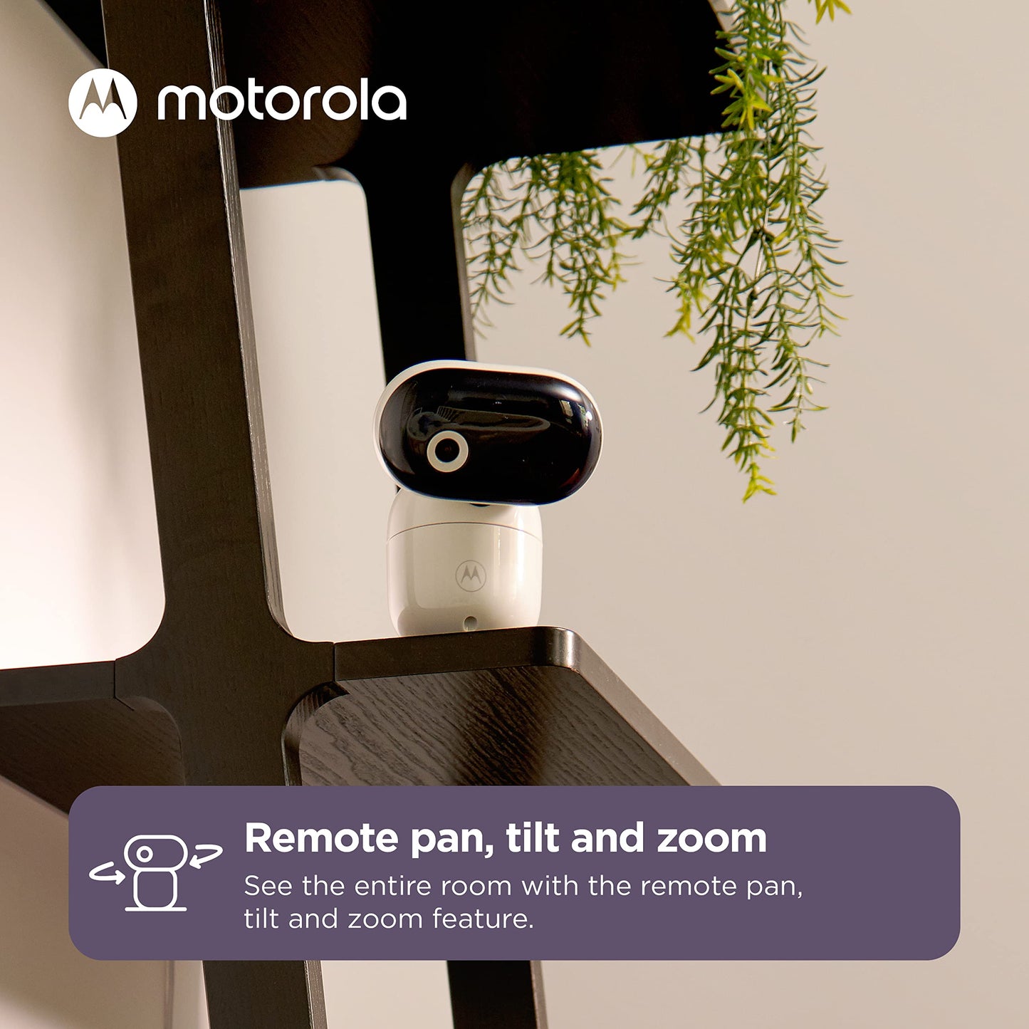 Motorola Baby Monitor Camera Pip1010 - Wifi Motorized Video Camera With Hd 1080P - Connects To Smart Phone App - Remote Pan, Til