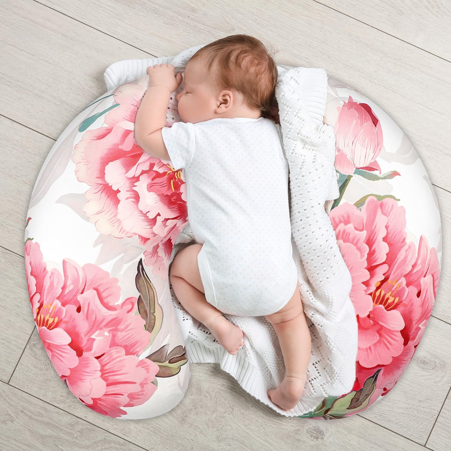 Nursing Pillow Cover, Breastfeeding Pillow Cover Stretchy Removable Feeding Pillowcase For Newborn, Ultra Soft And Comfortable N