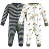 Hudson Baby Unisex Baby Cotton Sleep And Play, Desert Animals, 3-6 Months
