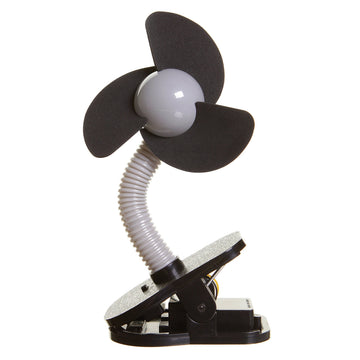 Dreambaby Clip On Stroller Fan, Black w/Silver
