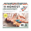 The Honest Company Clean Conscious Diapers For Sensitive Skin | Hypoallergenic, Fragrance Free | Gender Neutral Prints | Club Bo