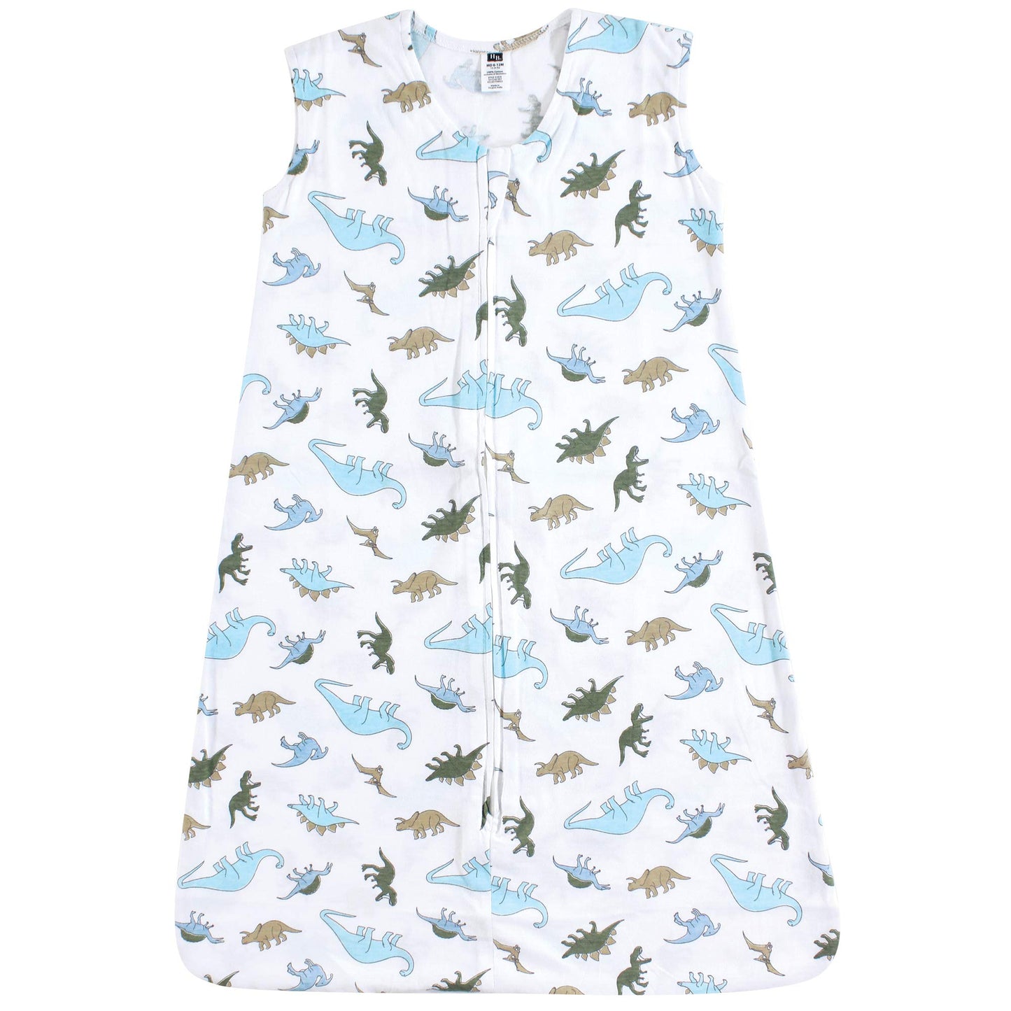 Hudson Baby Unisex Baby Cotton Sleeveless Wearable Sleeping Bag, Sack, Blanket, Dinosaurs, 18-24 Months