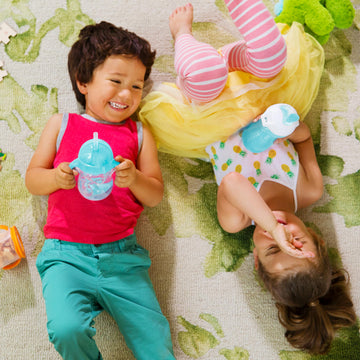 Munchkin Click Lock Bite Proof Sippy Cup, 9 Ounce,2 Count (Pack Of 1), Plastic, Blue/Green