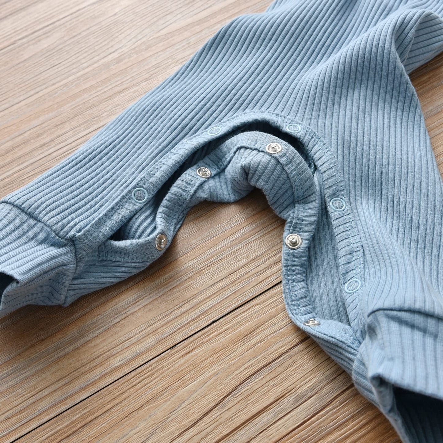 Eghunooy Baby Boy Girl Solid Color One Piece Romper Jumpsuit Outfits Clothes (12-18 Months) Blue
