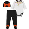 Nfl Baby Girls' 3Pc Bodysuit, Footed Pant, & Cap Set, Cincinnati Bengals, 6-9 Months