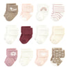 Hudson Baby Unisex Baby Cotton Rich Newborn And Terry Socks, Blush Heart, 0-6 Months