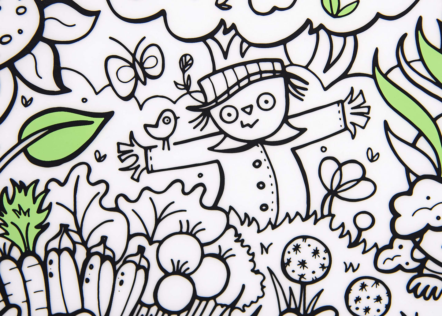 Modern-Twist Waterproof, Dishwasher Safe Mark-Mat, Single, Garden Play