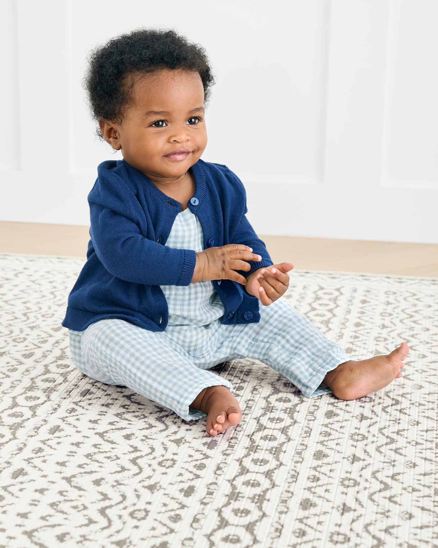 Skip Hop Baby Play Mat, Reversible Foam Floor Mat, 86' X 52', Boho Beige