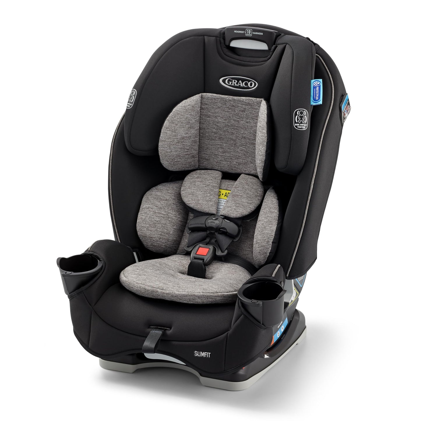 Graco Slimfit 3-In-1 Convertible Car Seat, Ultra-Space-Saving Design, Jarret, Suitable For Rear And Forward-Facing, Highback Boo