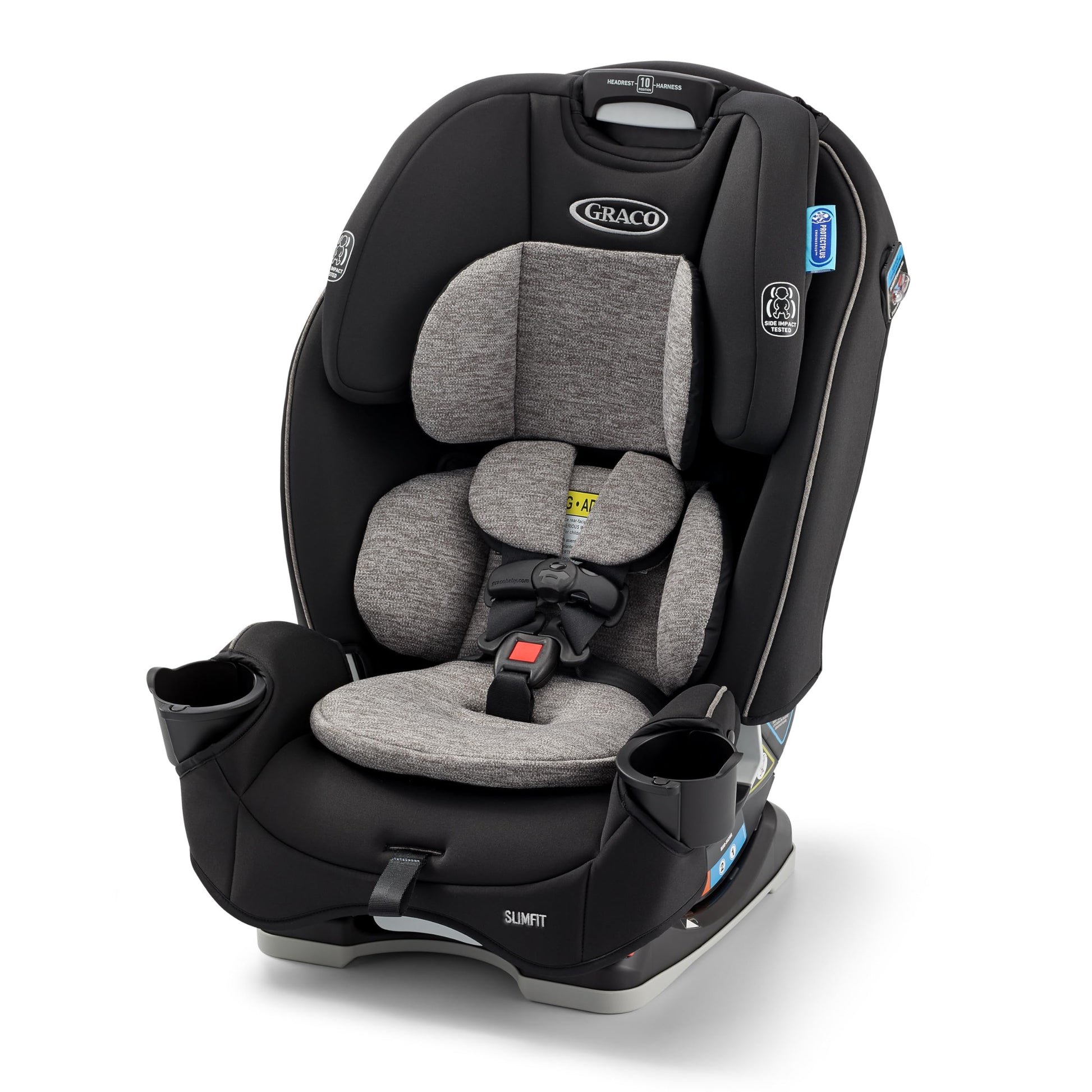 Graco Slimfit 3-In-1 Convertible Car Seat, Ultra-Space-Saving Design, Jarret, Suitable For Rear And Forward-Facing, Highback Boo