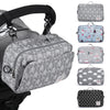 Universal Stroller Caddy Accessories All-In-One Baby Organizer With Insulated Pocket,Capacity For Diapers, Toys & Snacks, Dark G