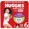 Huggies Size 6 Baby Diapers, Little Movers HuggFit 360 Baby Diapers with 360 Waistband, Size 6 (35+ lbs), 48 Count, Packaging Ma
