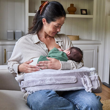 My Brest Friend Super Deluxe Nursing Pillow - Enhanced Comfort & Ergonomic Breastfeeding Pillow For Ultimate Support For Mom & B