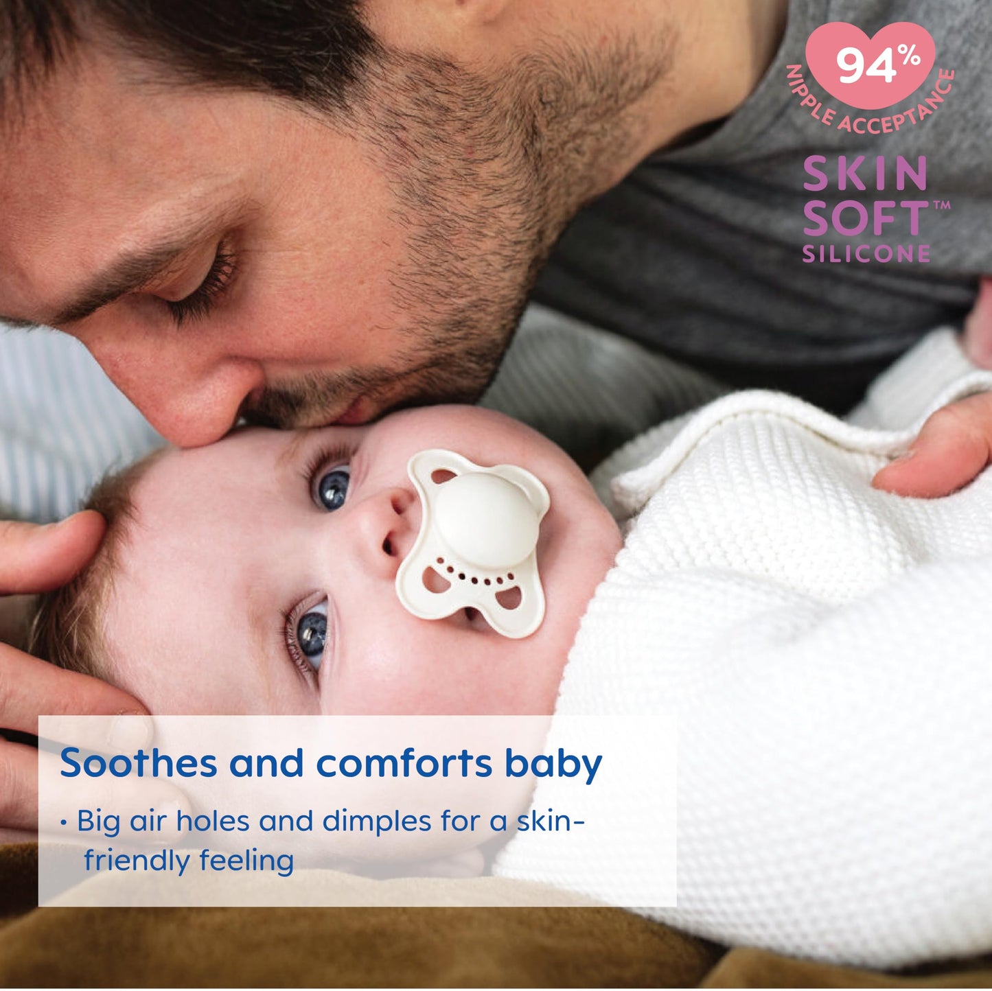 Mam Original Matte Baby Pacifier, Nipple Shape Helps Promote Healthy Oral Development, Sterilizer Case, 2 Pack, 0-6 Months, Girl