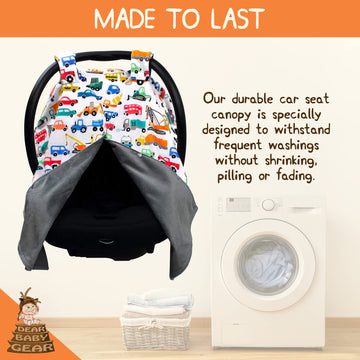 Dear Baby Gear Car Seat Canopy - Premium Infant Car Seat Cover For Maximum Protection And Style - Breathable - Carseat Canopy -