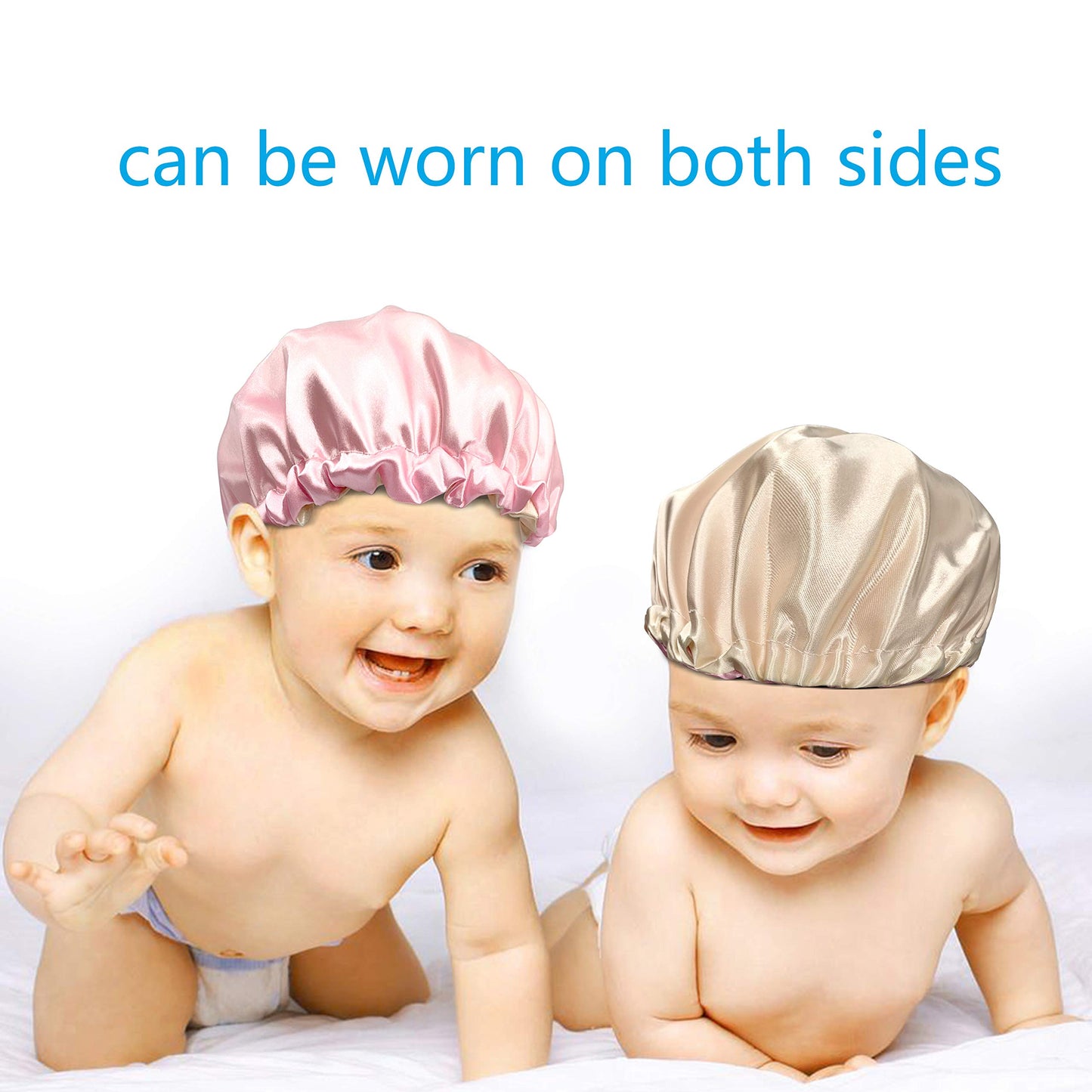 3 Pieces Kids Satin Bonnet Night Sleep Caps, Adjustable Sleeping Hat Soft Silk Flower Night Hats For Natural Hair Teens Toddler