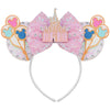 Bolonar Castle Mouse Ears Headband Sequin Pink Mouse Ears Mouse Ears Bow Headbands Christmas Headbands For Adults