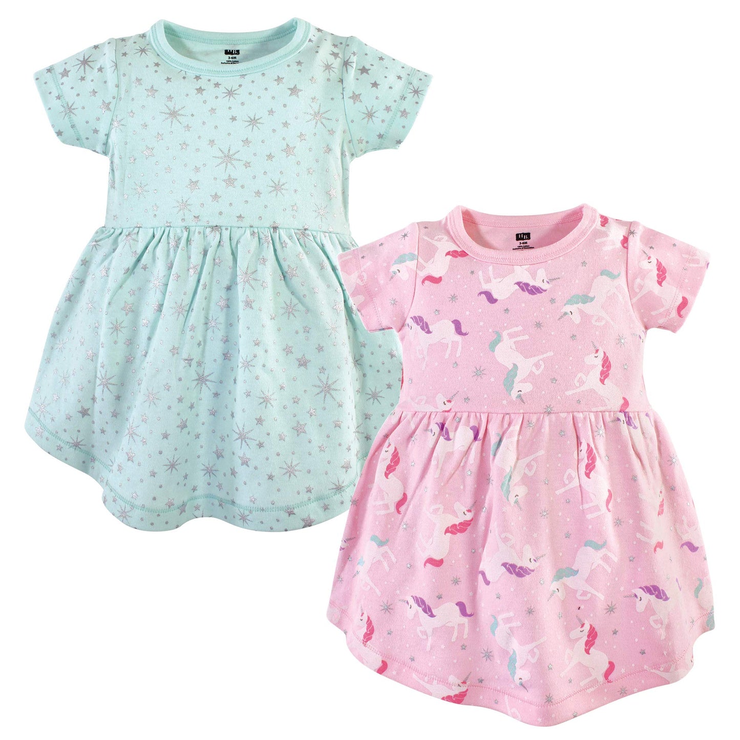 Hudson Baby Infant And Toddler Girl Cotton Dresses Magical Unicorn, 18-24 Months