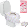 Disposable Toilet Seat Covers For Kids & Adults (12 Pack) - Germ Protect From Public Toilets - Waterproof, Individually-Wrapped,