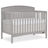 Dream On Me Eden 5-In-1 Convertible Full Panel Crib In Pebble Grey, Jpma Certified, Non-Toxic Finishes, Features 3 Mattress Heig