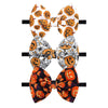 Lanmerry Halloween Baby Girl Headbands With Bows For Newborn Orange Hair Bow Hair Accessories Elastic Nylon Halloween Hairbands