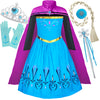 Cokos Box Girls Princess Dress Up Costume Set For Birthday Party - Coronation Edition, 4 Years, Baby-Blue, 4T